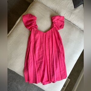LaLigne Hot Pink Babydoll Mini Dress